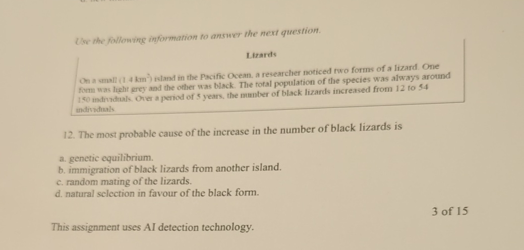 Solved Use the following information to answer the next | Chegg.com