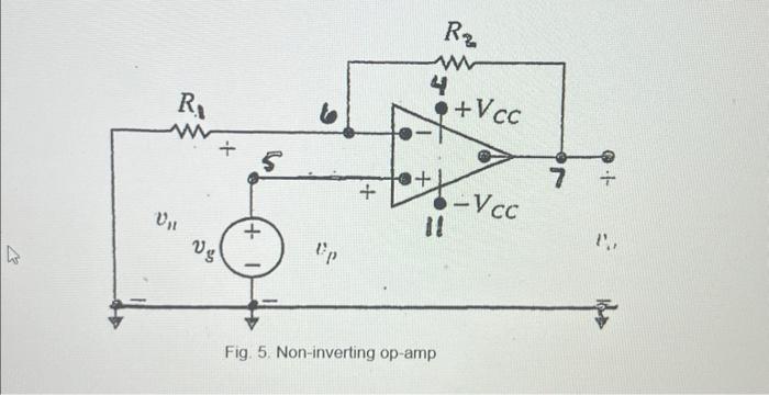 Fig. 5. Non-inverting op-ampFig. 6. IntegratorFig. 4. | Chegg.com