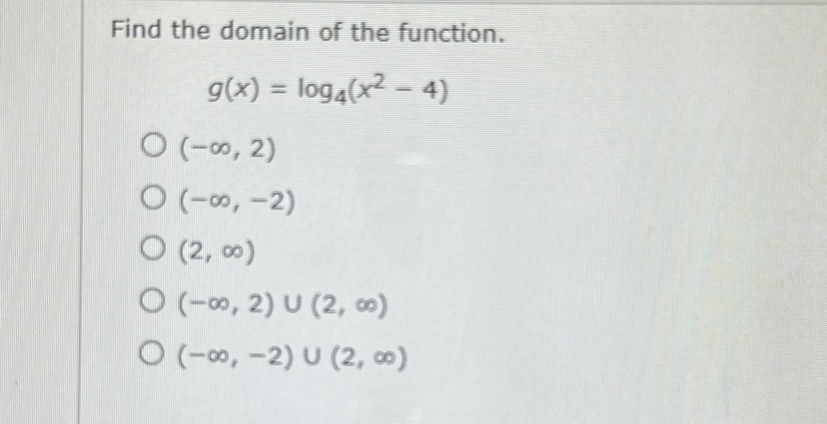 Solved Find The Domain Of The