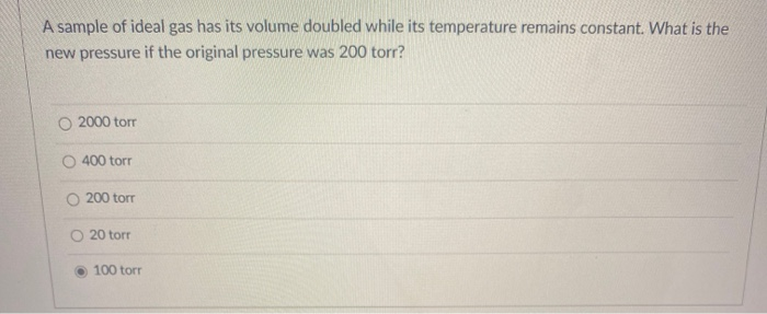 Solved A sample of ideal gas has its volume doubled while | Chegg.com