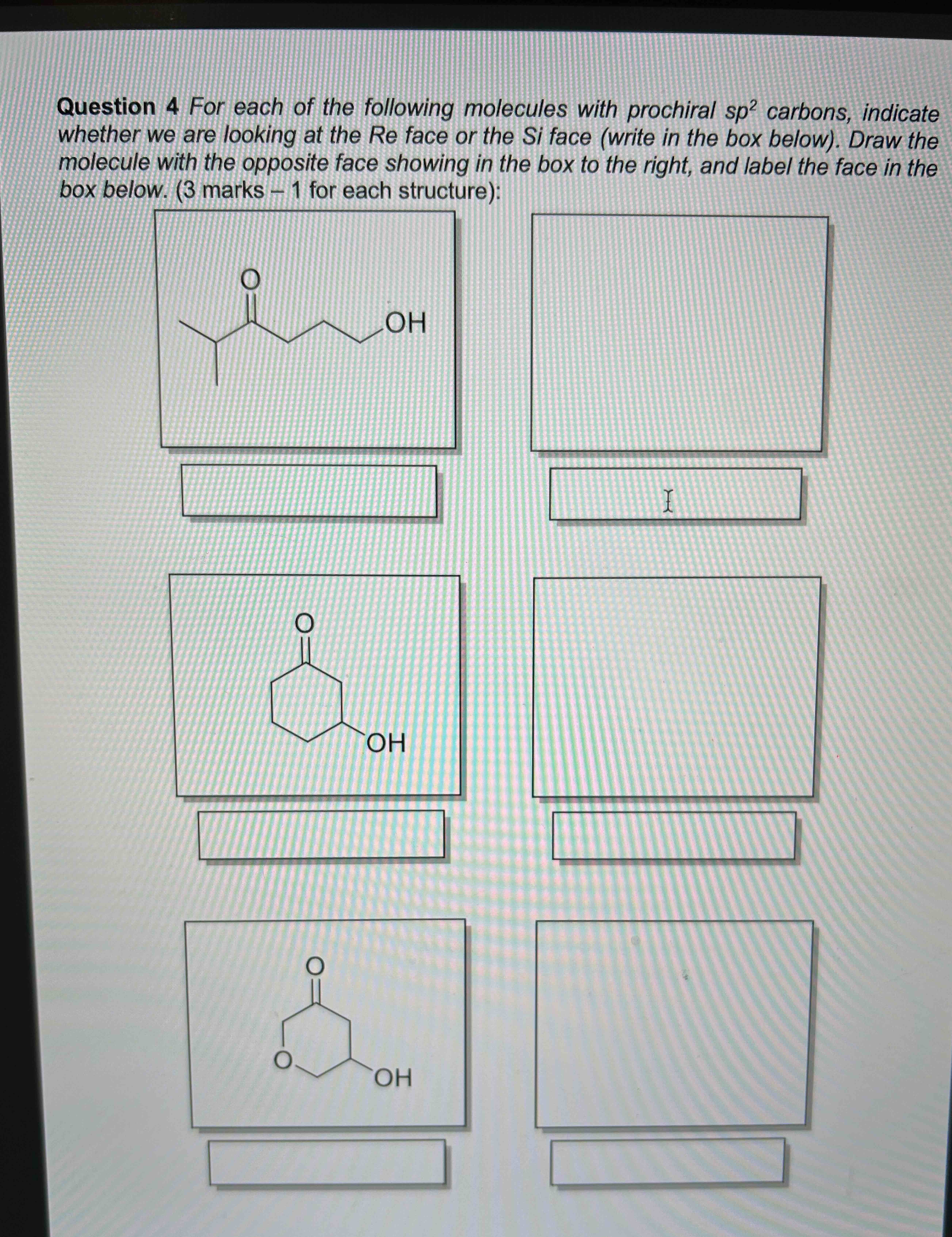 Solved Question 4: For each of the following molecules with | Chegg.com