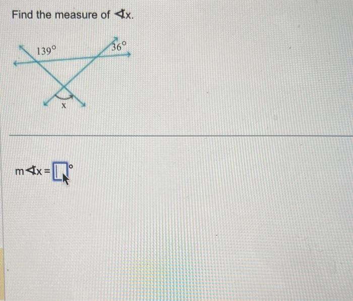 Solved Find the measure of 4x. m4x= | Chegg.com