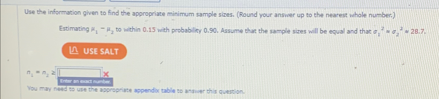 Solved Use the information given to find the appropriate | Chegg.com