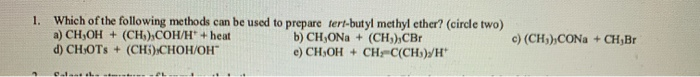 Solved 1. Which of the following methods can be used to | Chegg.com
