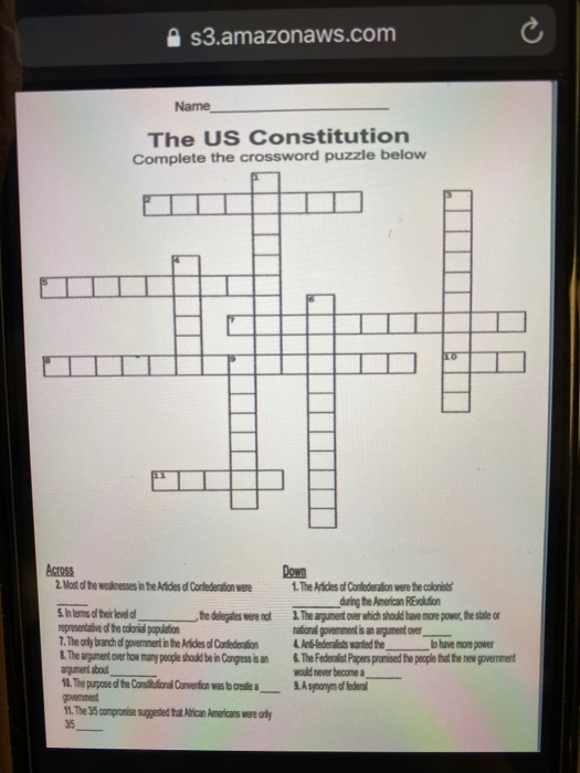 A S3 Amazonaws Com Name The Us Constitution Complete Chegg Com