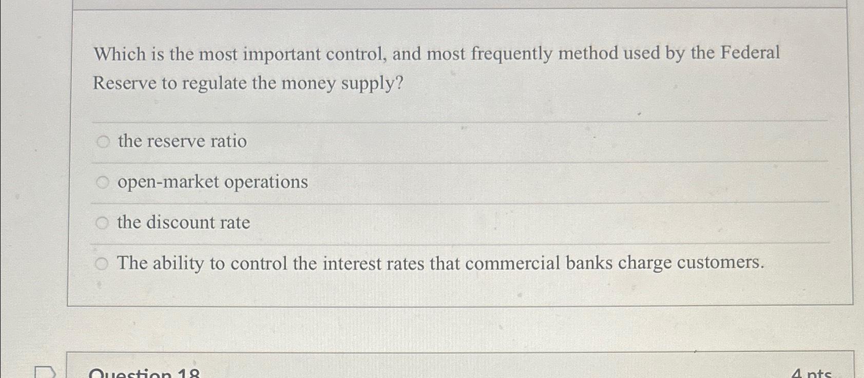 Solved Which is the most important control, and most | Chegg.com