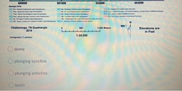 Solved The Main Geologic Structure/feature That Line B-B' | Chegg.com