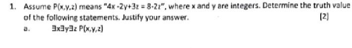 Solved 1 Assume P X Y Z Means 4x−2y 3z 8−2zm Where X And