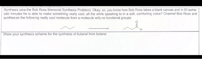 Solved Synthesis aka the Bob Ross Memorial Synthesis Chegg