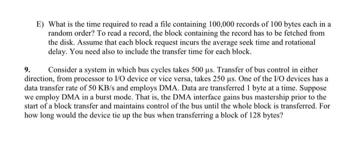 Solved 1. Consider a disk with a sector size of 1024 bytes, | Chegg.com