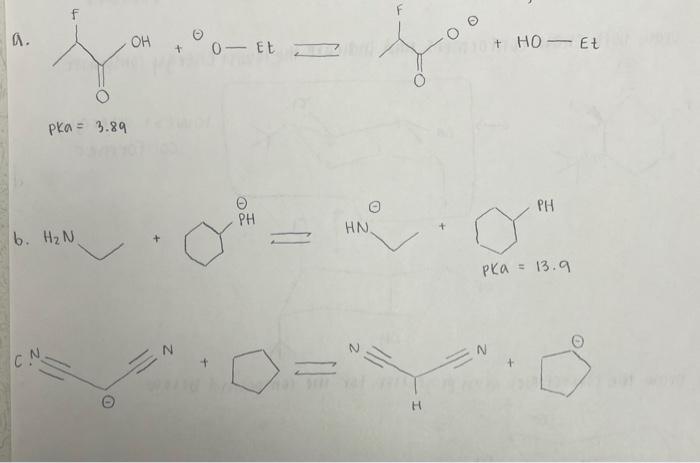 Solved for parts a-c, show the direction of equilibrium for | Chegg.com