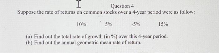 Solved (a) Find Out The Total Rate Of Growth (in \%) Over | Chegg.com