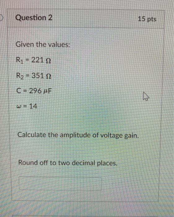 Solved Use the following circuit to answer questions 1 | Chegg.com