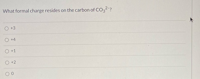 formal charge of carbon in cocl2