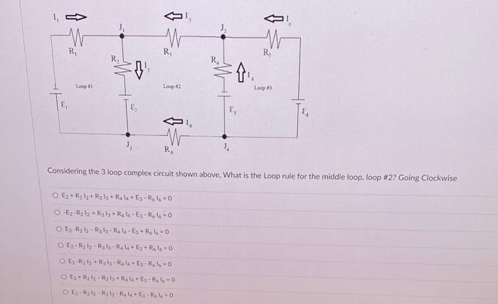 Solved Considering the 3 loop complex circuit shown above. | Chegg.com