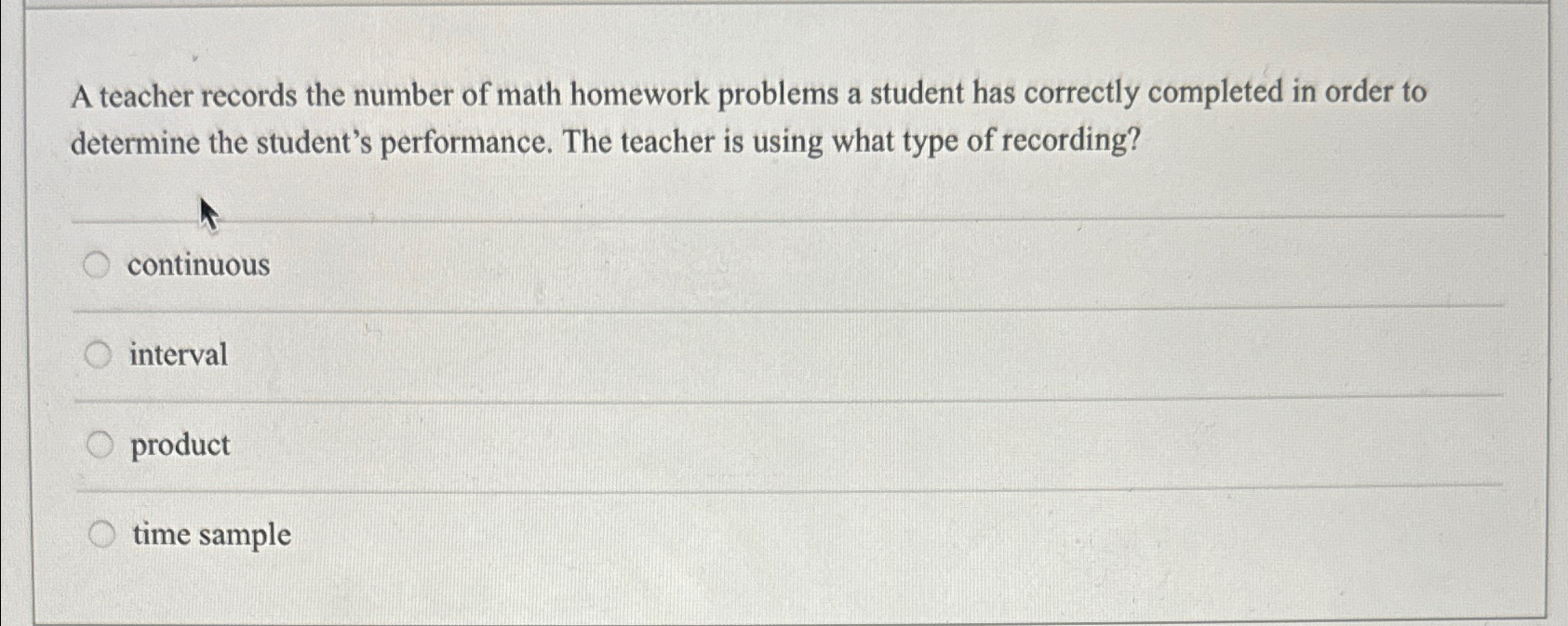 Solved A teacher records the number of math homework | Chegg.com