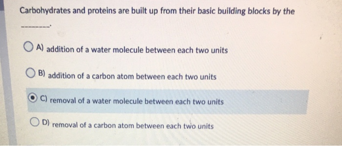 solved-carbohydrates-and-proteins-are-built-up-from-their-chegg