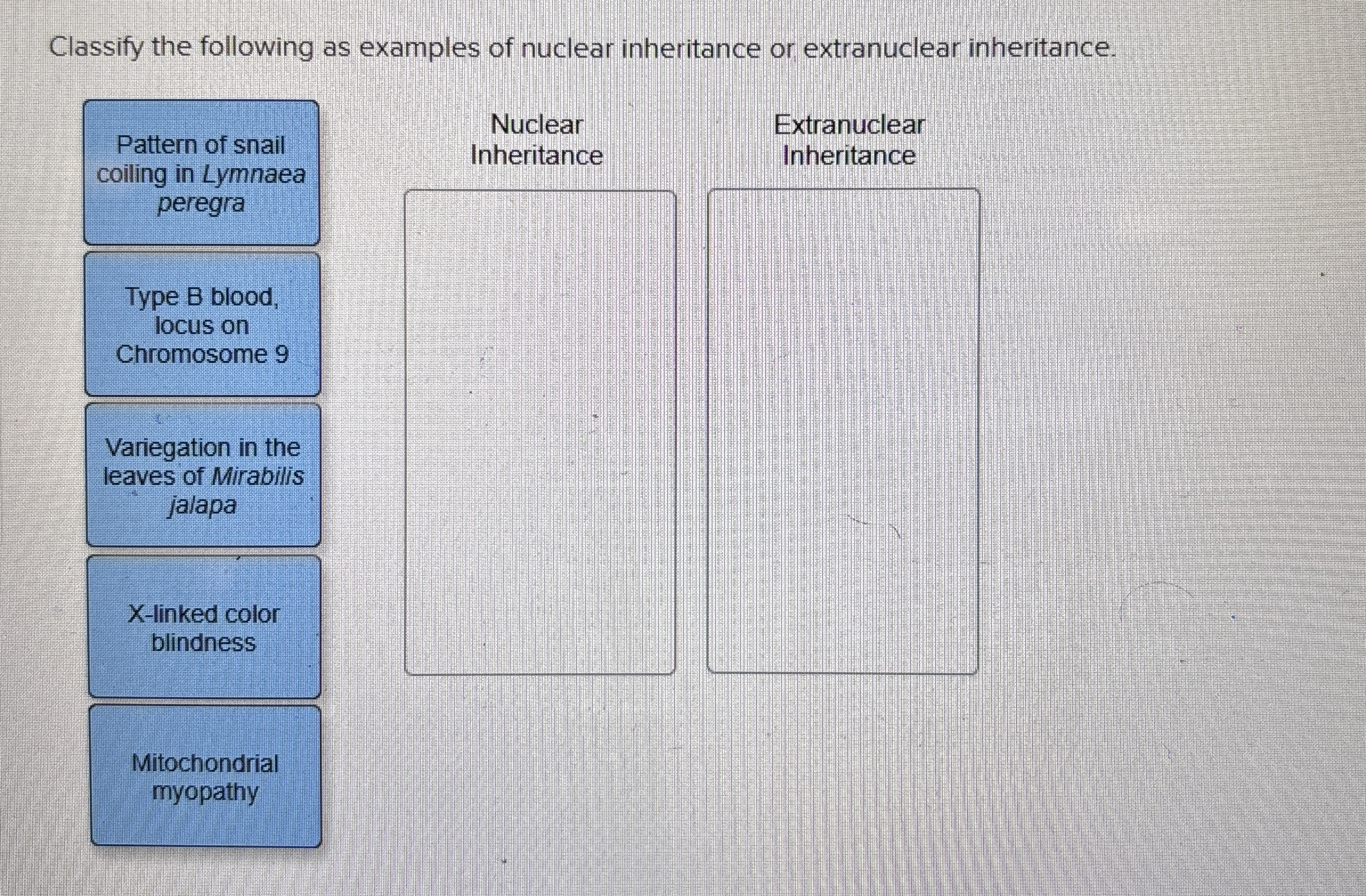 Solved Classify the following as examples of nuclear | Chegg.com