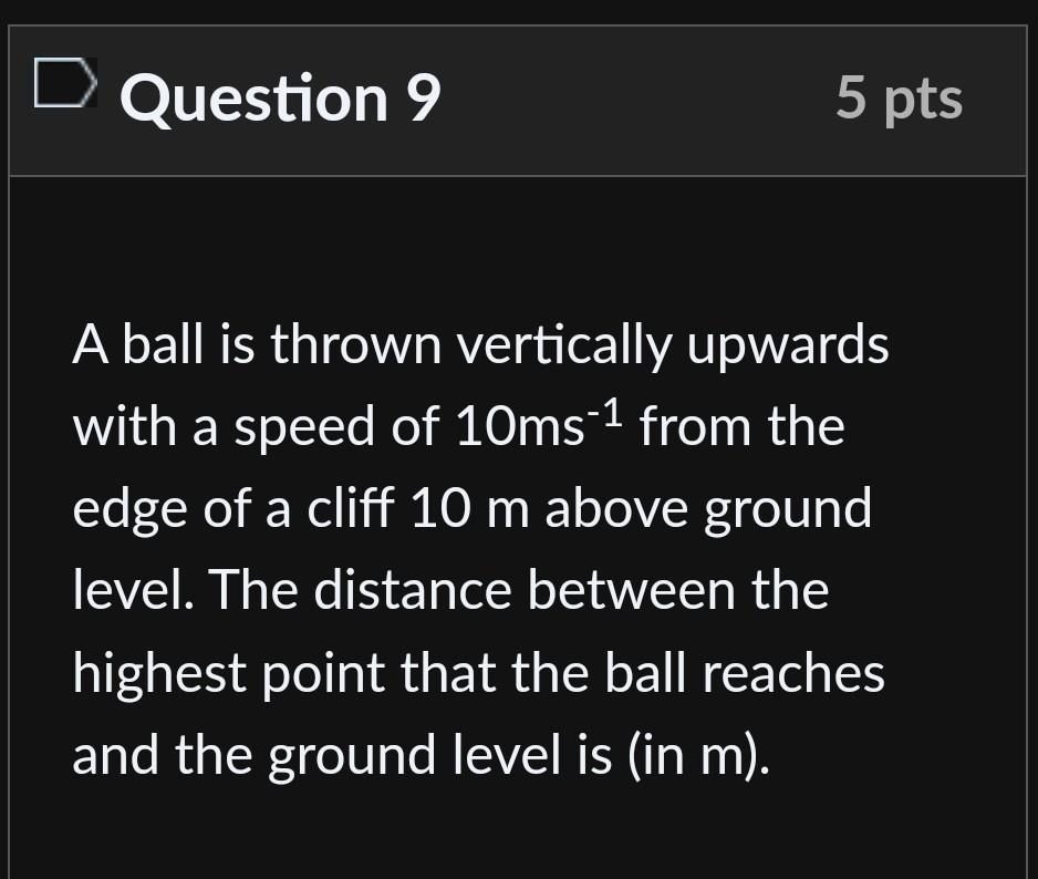 Solved A Ball Is Thrown Vertically Upwards With A Speed Of | Chegg.com