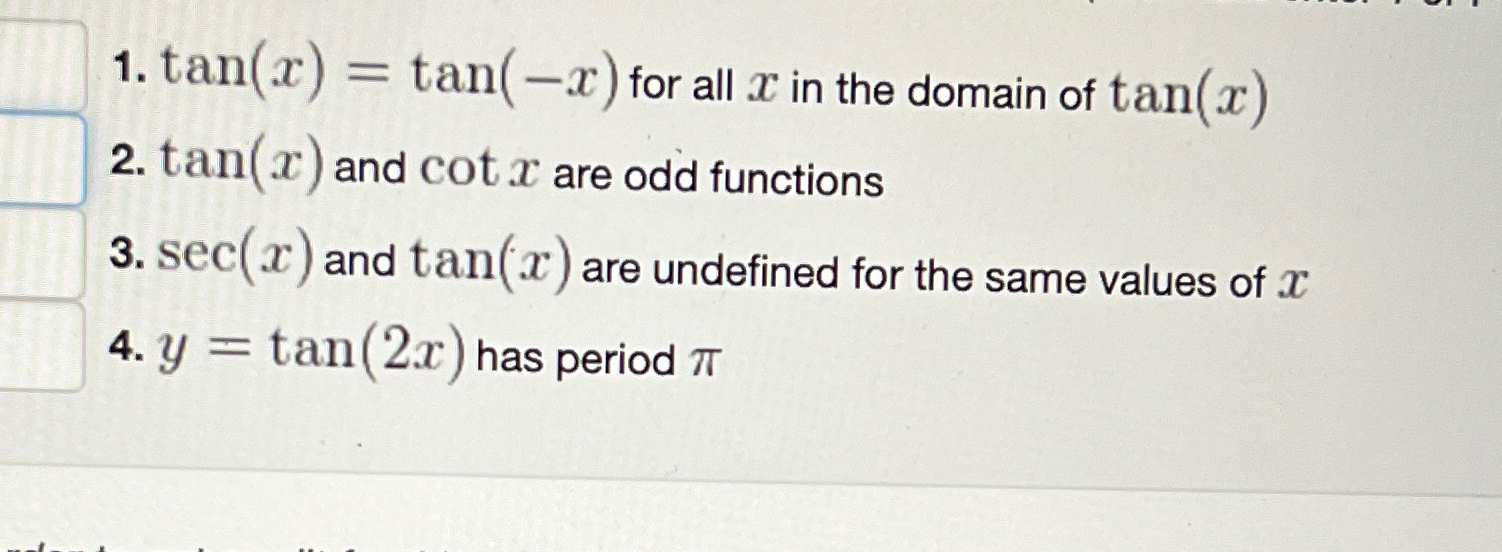 domain of tan(x)