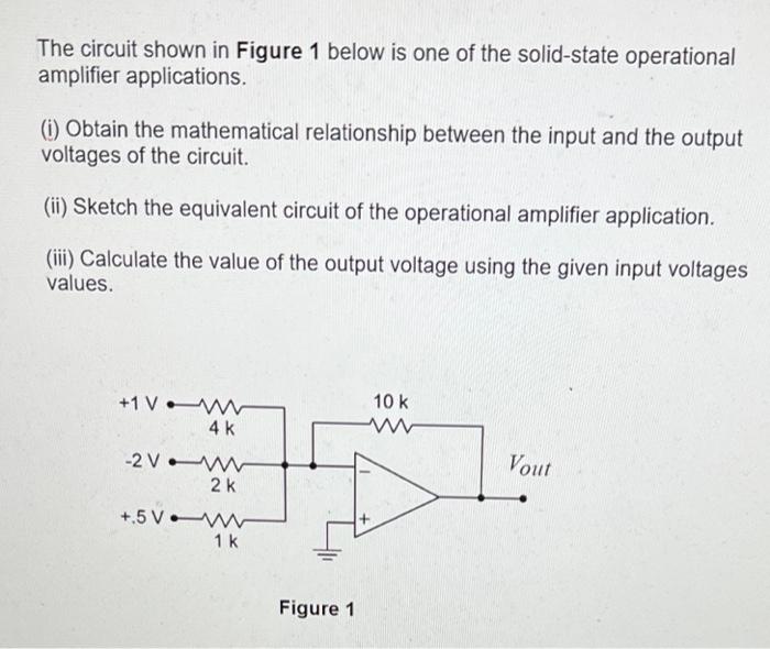 Solved The circuit shown in Figure 1 below is one of the | Chegg.com