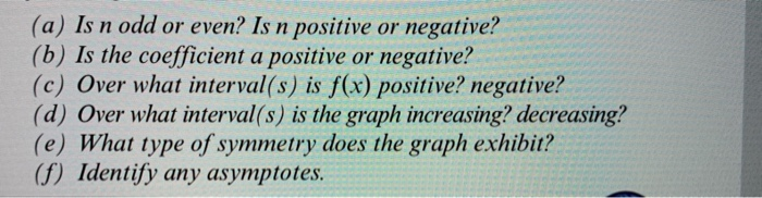 Solved (a) Is n odd or even? Is n positive or negative? (b) | Chegg.com