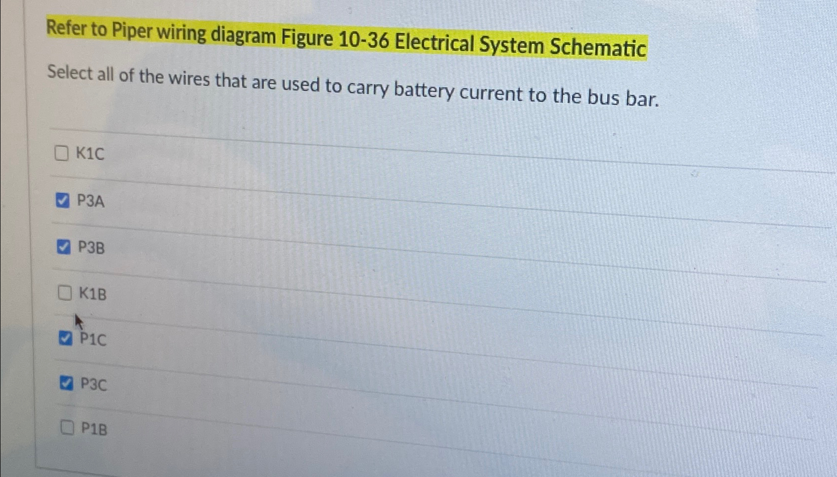 Solved Refer to Piper wiring diagram Figure 10-36 | Chegg.com