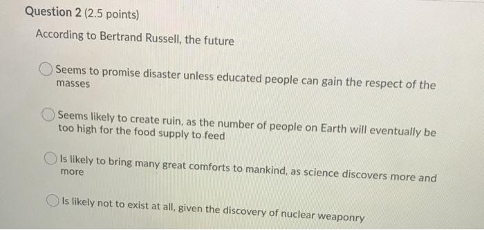 the future of mankind by bertrand russell text