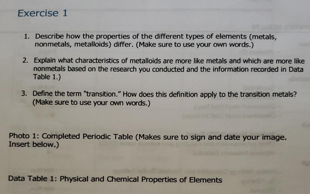 Metals and non-metals - Creative Chemistry