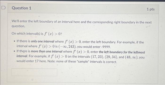 We'll enter the left boundary of an interval here and | Chegg.com
