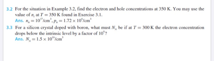 Solved 15m Q2. (30 points) The electron concentration in a