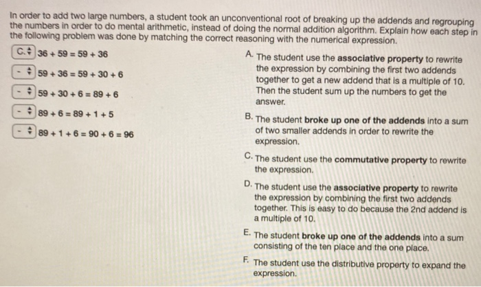 Solved In order to add two large numbers, a student took an | Chegg.com