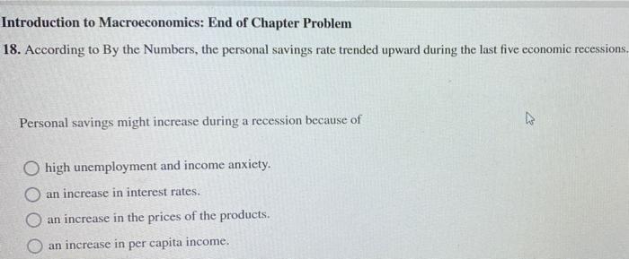 Solved Introduction To Macroeconomics: End Of Chapter | Chegg.com