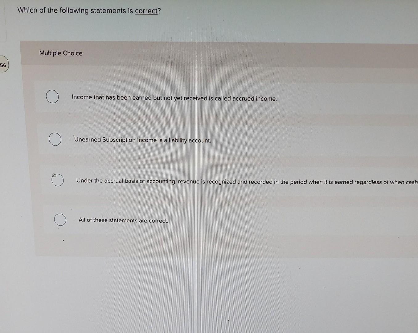 Solved Which of the following statements is correct? | Chegg.com