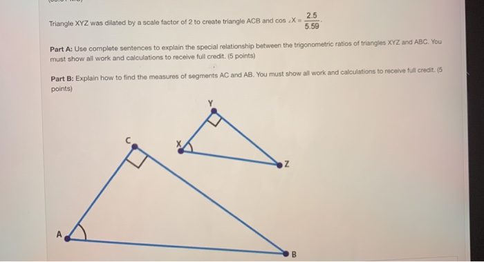 solved-triangle-xyz-was-dilated-by-a-scale-factor-of-2-to-chegg