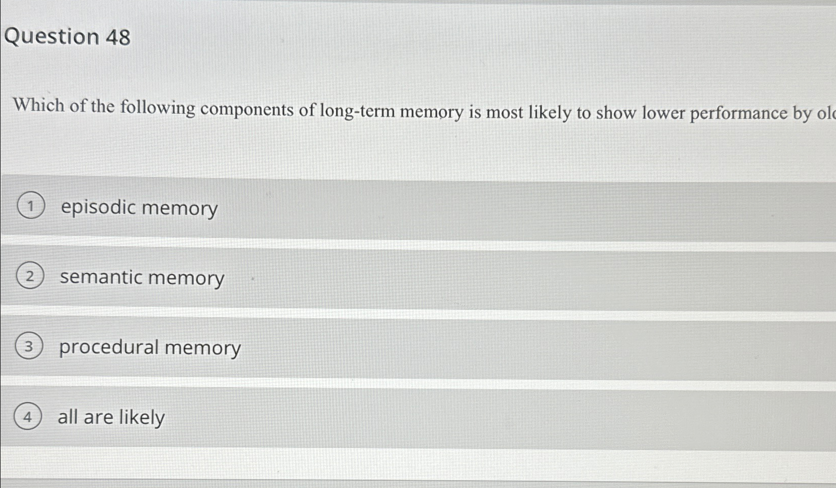 Solved Question 48Which of the following components of | Chegg.com