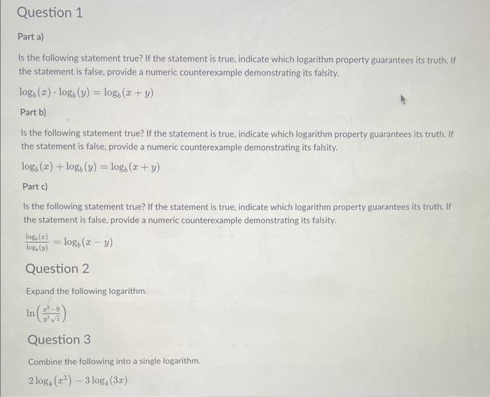 Solved Is the following statement true? If the statement is | Chegg.com