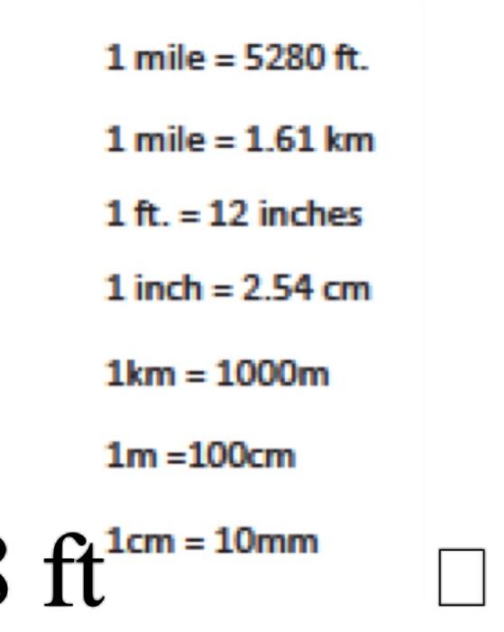 Solved Dimensional Analysis II Use The Conversion On The | Chegg.com