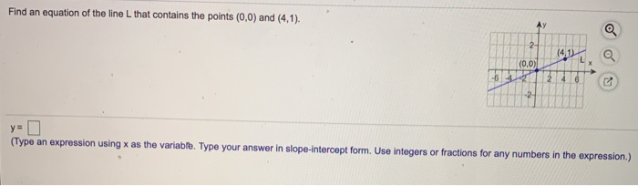 Solved Find an equation of the line L that contains the | Chegg.com