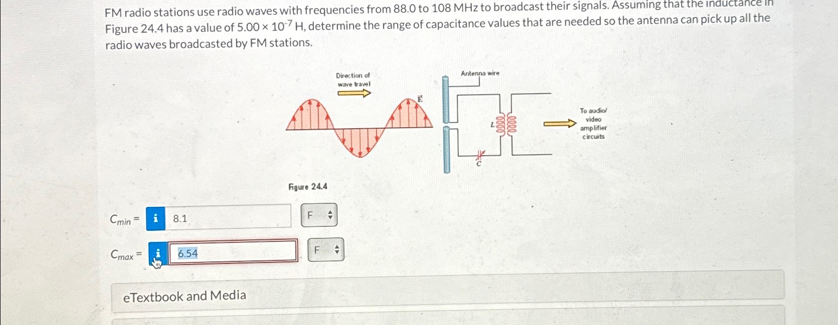 Solved FM radio stations use radio waves with frequencies | Chegg.com
