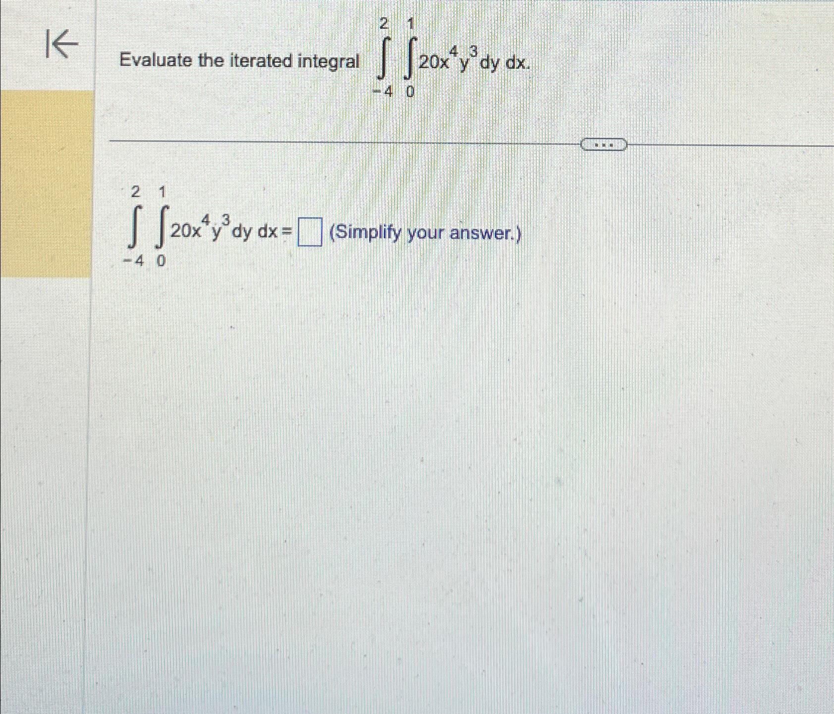 Solved Evaluate The Iterated Integral | Chegg.com