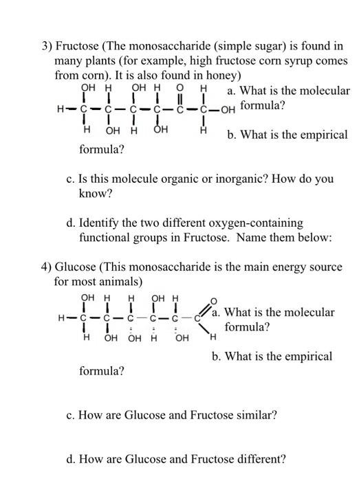 Solved Directions: Build the following biological molecules | Chegg.com