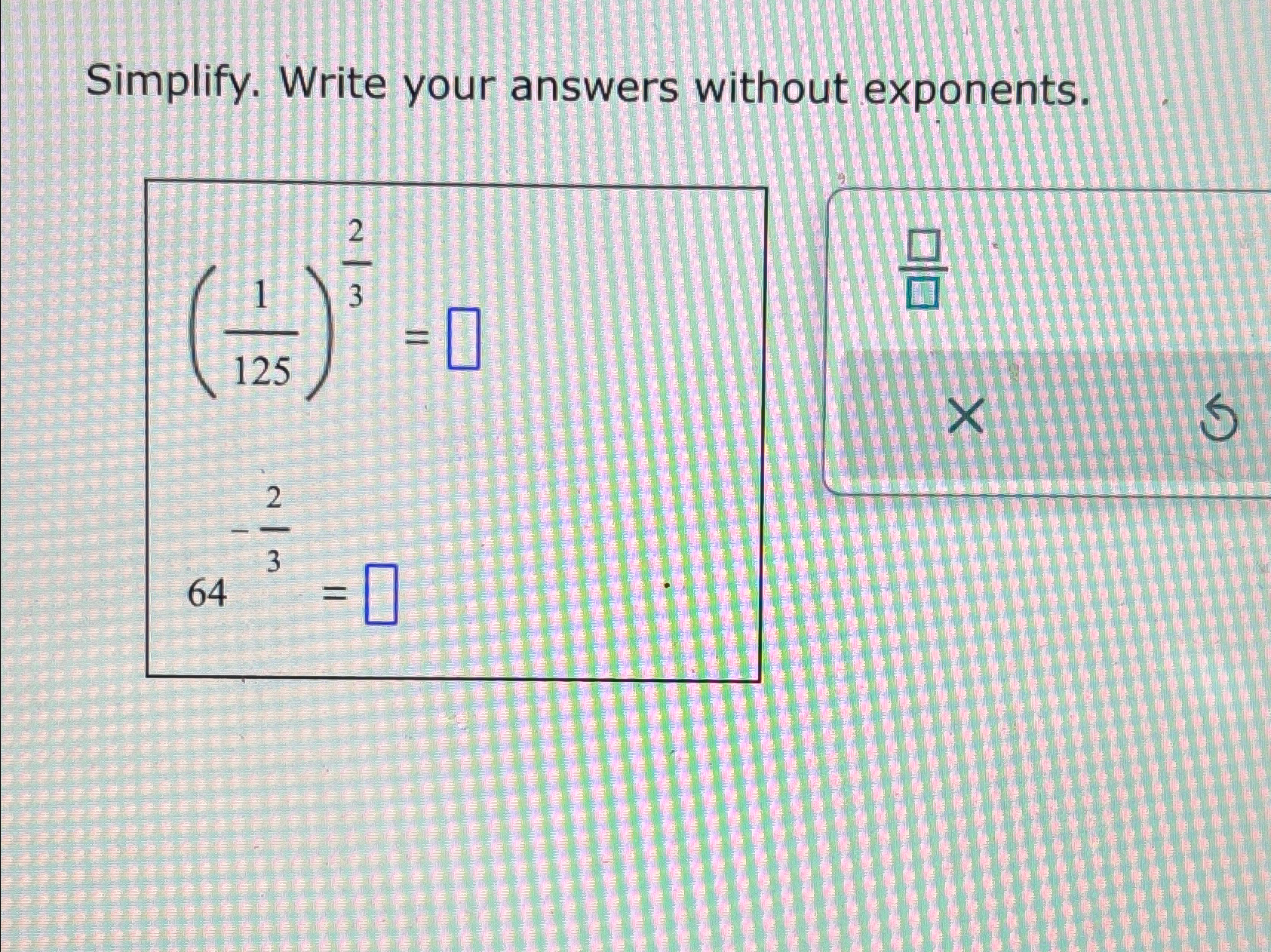 Solved Simplify. Write your answers without | Chegg.com