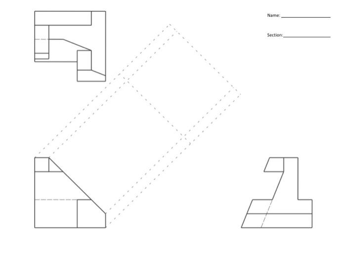 Solved Please Draw The Auxiliary Viewthank You!!! | Chegg.com