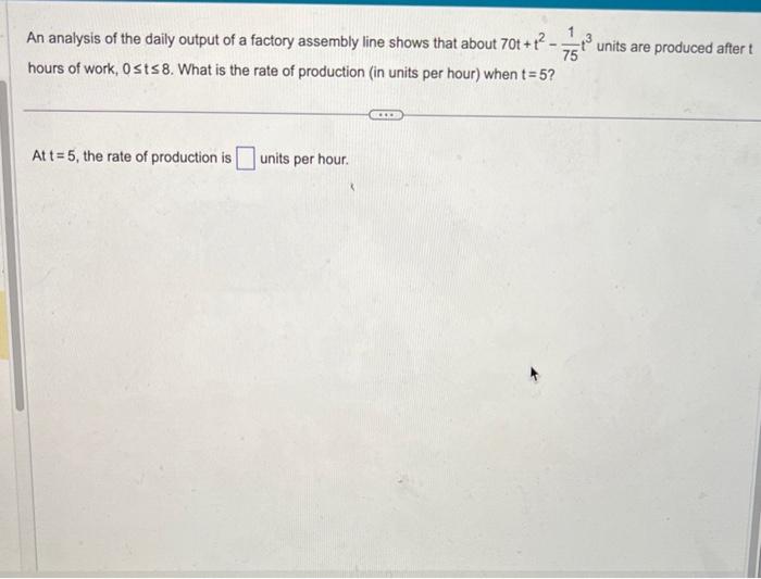Solved An analysis of the daily output of a factory assembly | Chegg.com