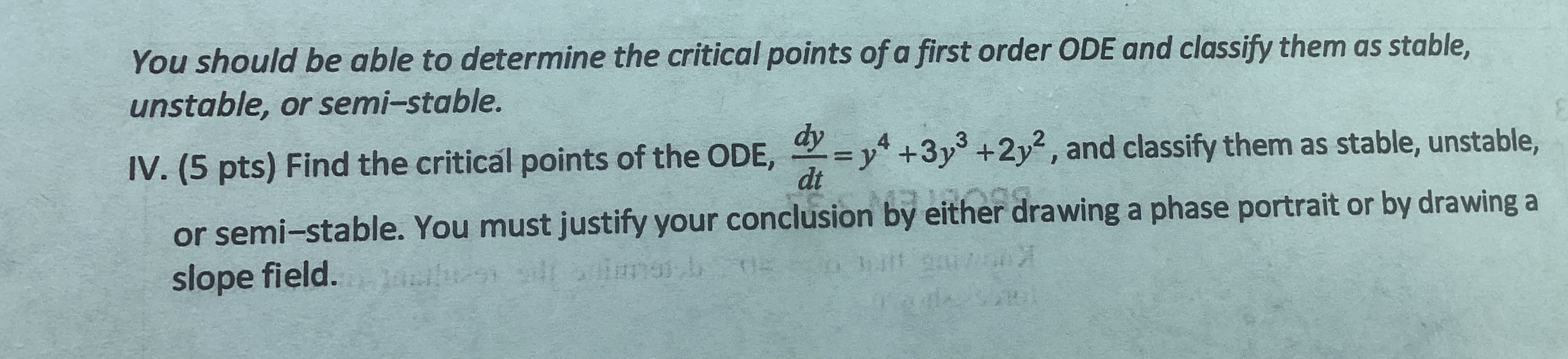 Solved You should be able to determine the critical points | Chegg.com
