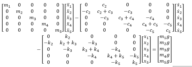 Solved How do I solve this 5x5 ﻿matrix in matlab to find the | Chegg.com