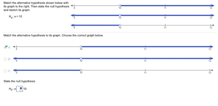 Solved 11 Match the alternative hypothesis shown below with | Chegg.com