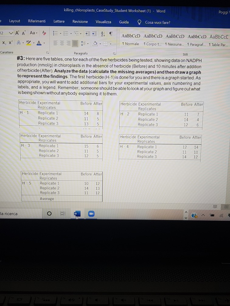 case study killing chloroplasts answers