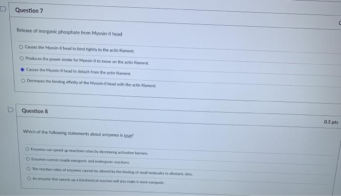 Solved D Question 7 Release of inorganic phosphate from | Chegg.com